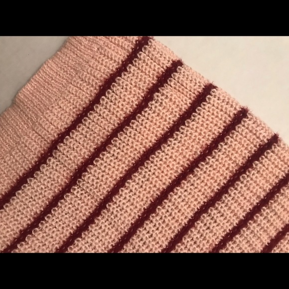 Lauren Conrad | pink striped funnelneck sweater - Picture 4 of 7